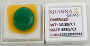10.85/CT Natural Panna Stone with Govt. Lab Certificate-12313D49941